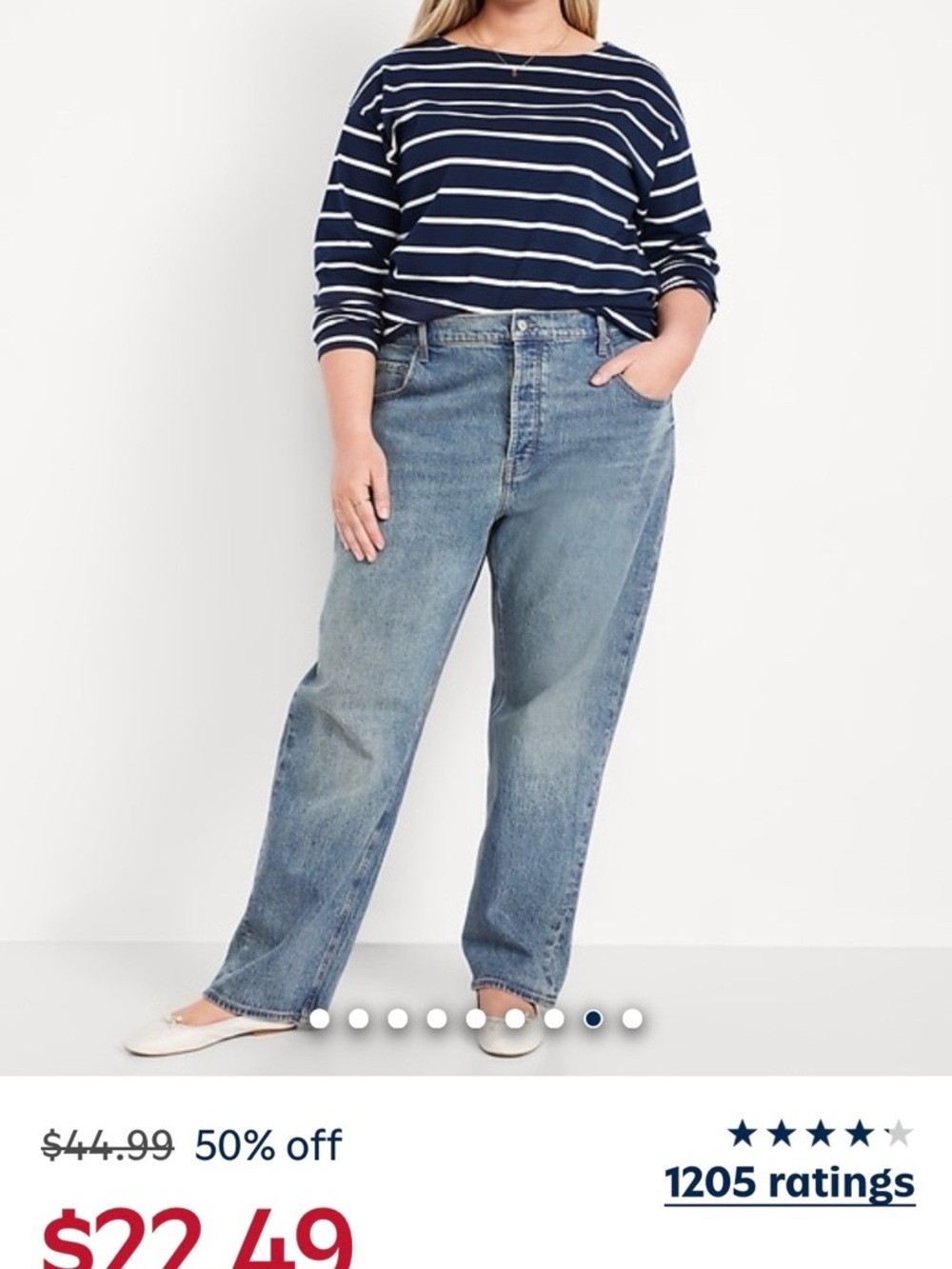 Old navy mid-rise slouchy jean medium wash size 2 petite no longer available - Picture 7 of 13
